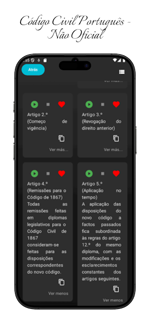Código Civil Portugal – Guia Screenshot 2