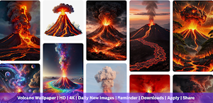 Volcano Wallpaper HD & 4K Screenshot 0