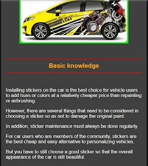 car stickers Screenshot 0