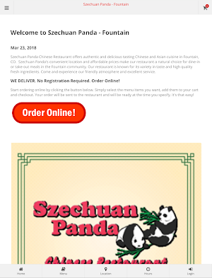 Szechuan Panda Fountain Order Screenshot 3
