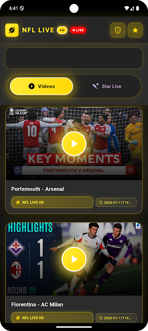 NFL Live Stream - HD Streaming Screenshot 1