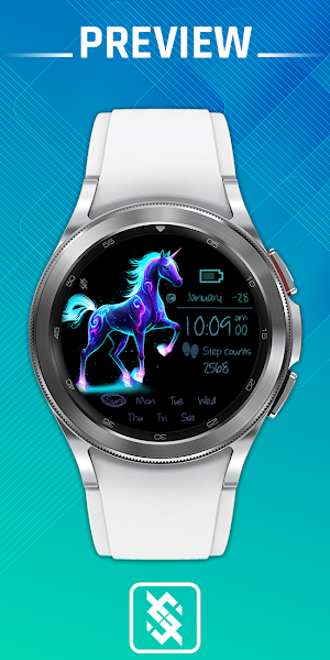 BFF50 - Neon Art Unicorn Light Screenshot 0