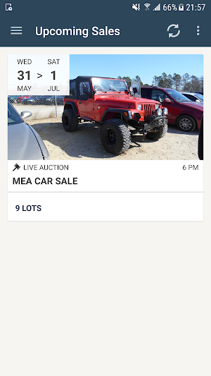 MEA Auctions Screenshot 0