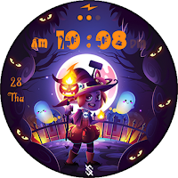 BFF43- Halloween Witch Pumpkin