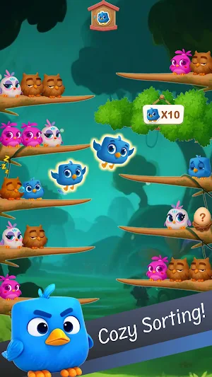Chirpy Sort: Bird Color Puzzle Screenshot 2