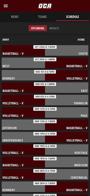 OCA Eagles Screenshot 2