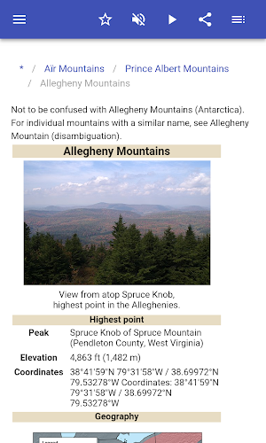 Mountain ranges Screenshot 3