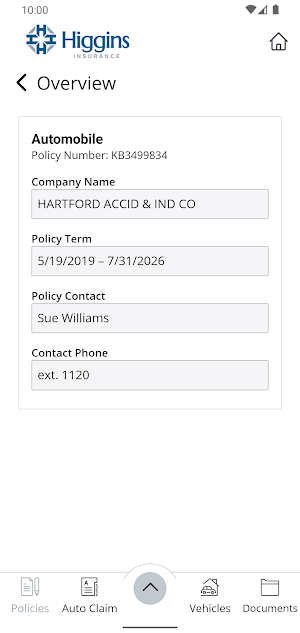Higgins Insurance Online Screenshot 3