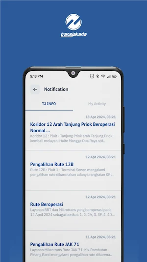Transjakarta: Track Your Bus Screenshot 1