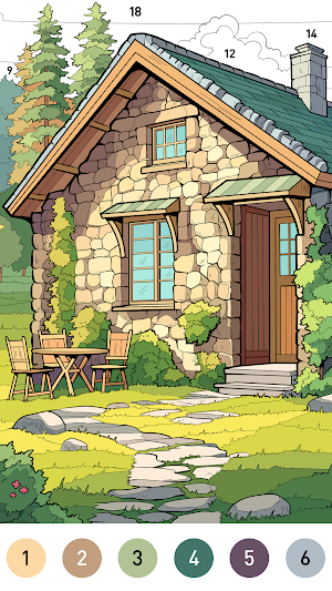 Farm Color by number game Screenshot 2