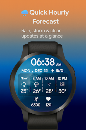 Hourly Weather Digital Watch Screenshot 2