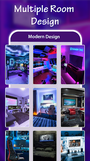 Gaming Room Design Home Decor Screenshot 2