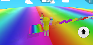 Rainbow Parkour sweet Girl Screenshot 0