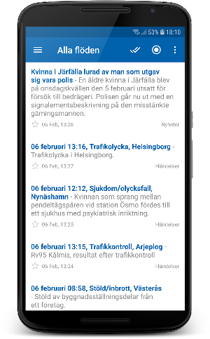 Polisens RSS Screenshot 0