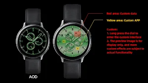 Wave Green For Wear OS Screenshot 0