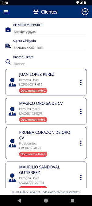 PreveNet Expediente Digital Screenshot 1