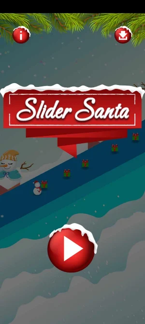 سانتا المتزلج Slider Santa Screenshot 0