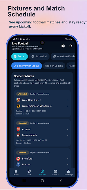 Live Football TV HD Streaming Screenshot 1