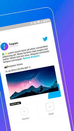 Tuigram - Share tweets on instagram Screenshot 1