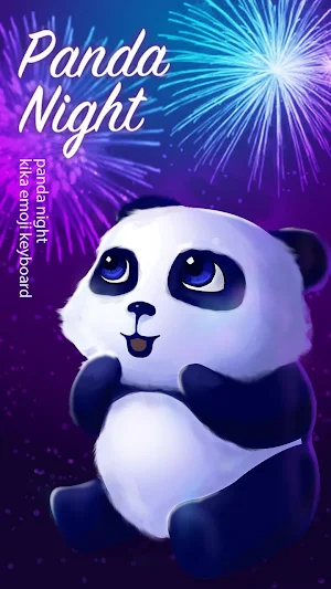 Panda Night Keyboard Theme Screenshot 0