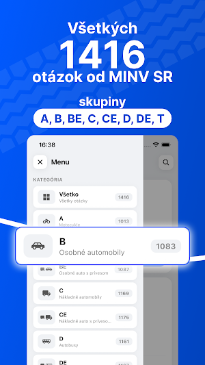 Autoškola testy 2026 SK Screenshot 2