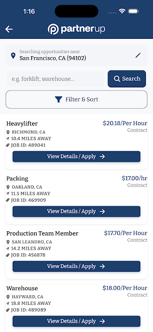 PartnerUp - Partners Personnel Screenshot 1