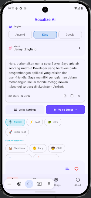 Vocalize AI : Voice TTS Screenshot 3