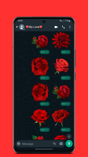 Stickers Love Flower WASticker Screenshot 2
