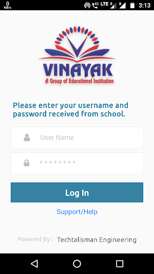 Vinayak School - Parent App Screenshot 0