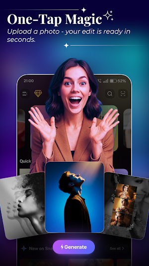 Snapbro: AI Photo Editor App Screenshot 0