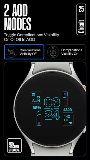 TKS 25 Circuit Watch Face Screenshot 3