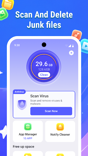 Cleaner Goal - Virus Scanner Screenshot 1