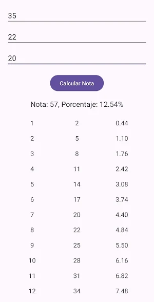 Examen Calculator Screenshot 1