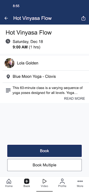 Blue Moon Yoga Screenshot 2