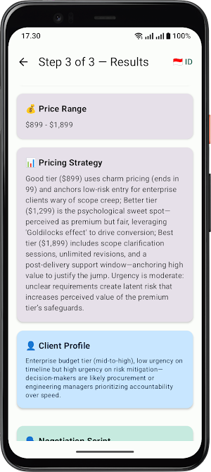 PricePilot: Freelance Pricing Screenshot 2