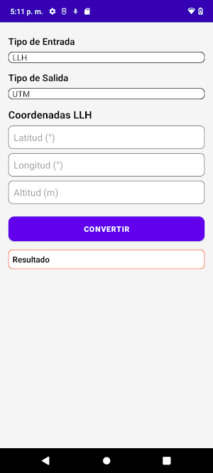 Coordinate converter: UTM-ECEF Screenshot 2