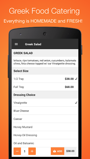 Greek Food Catering Screenshot 2