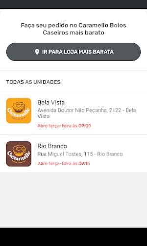 Caramello Bolos Caseiros Screenshot 0