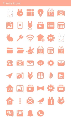 Cute Theme-Rabbit's Lunch- Screenshot 3