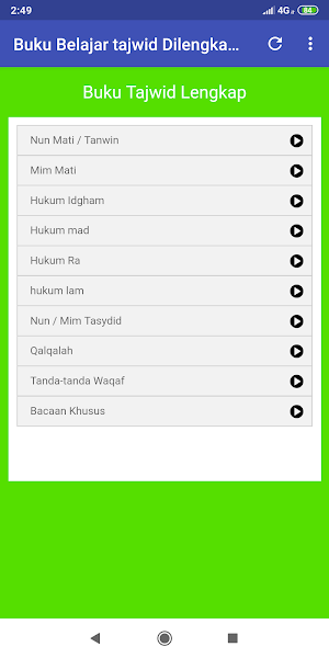 Buku Belajar Tajwid Dilengkapi Screenshot 0