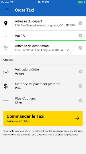 Allo Taxi Screenshot 1