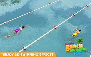 Women Beach Swimming Pool Racing Pro Screenshot 2