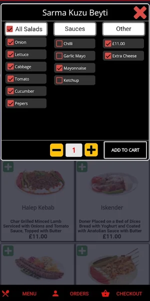 Charcoal Takeout Screenshot 1