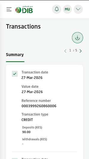DIB Kenya Corporate Banking Screenshot 0