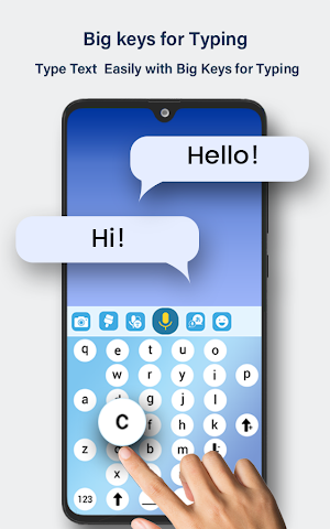 Big Buttons Typing Keyboard - Big Keys for typing Screenshot 1