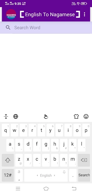English To Nagamese Dictionary Screenshot 1