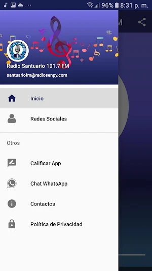 Radio Santuario 101.7 FM Screenshot 2
