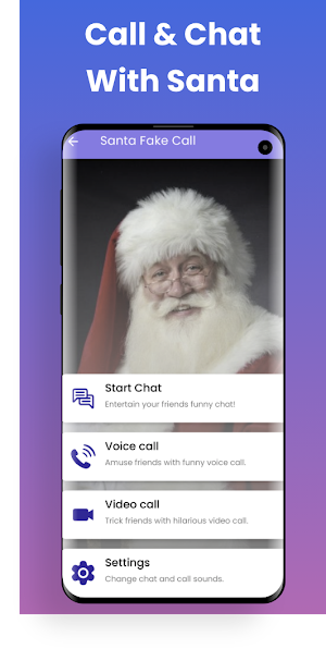 Santa Claus Fake Call, Chat Screenshot 0