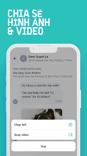 Baemin Rider Chat Screenshot 1