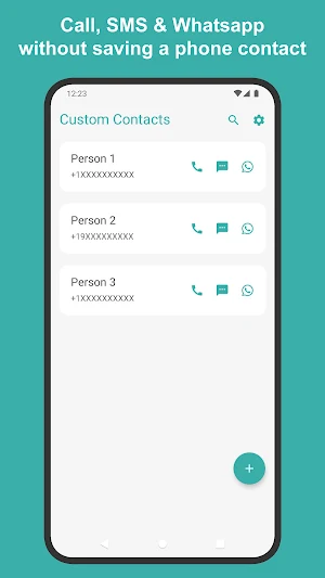 Custom Contacts Screenshot 0